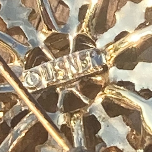 Vintage Lisner Fire Opal Brooch! - Picture 9 of 11